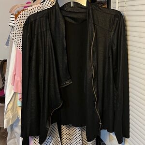 Mote Leather Black Women's Jacket